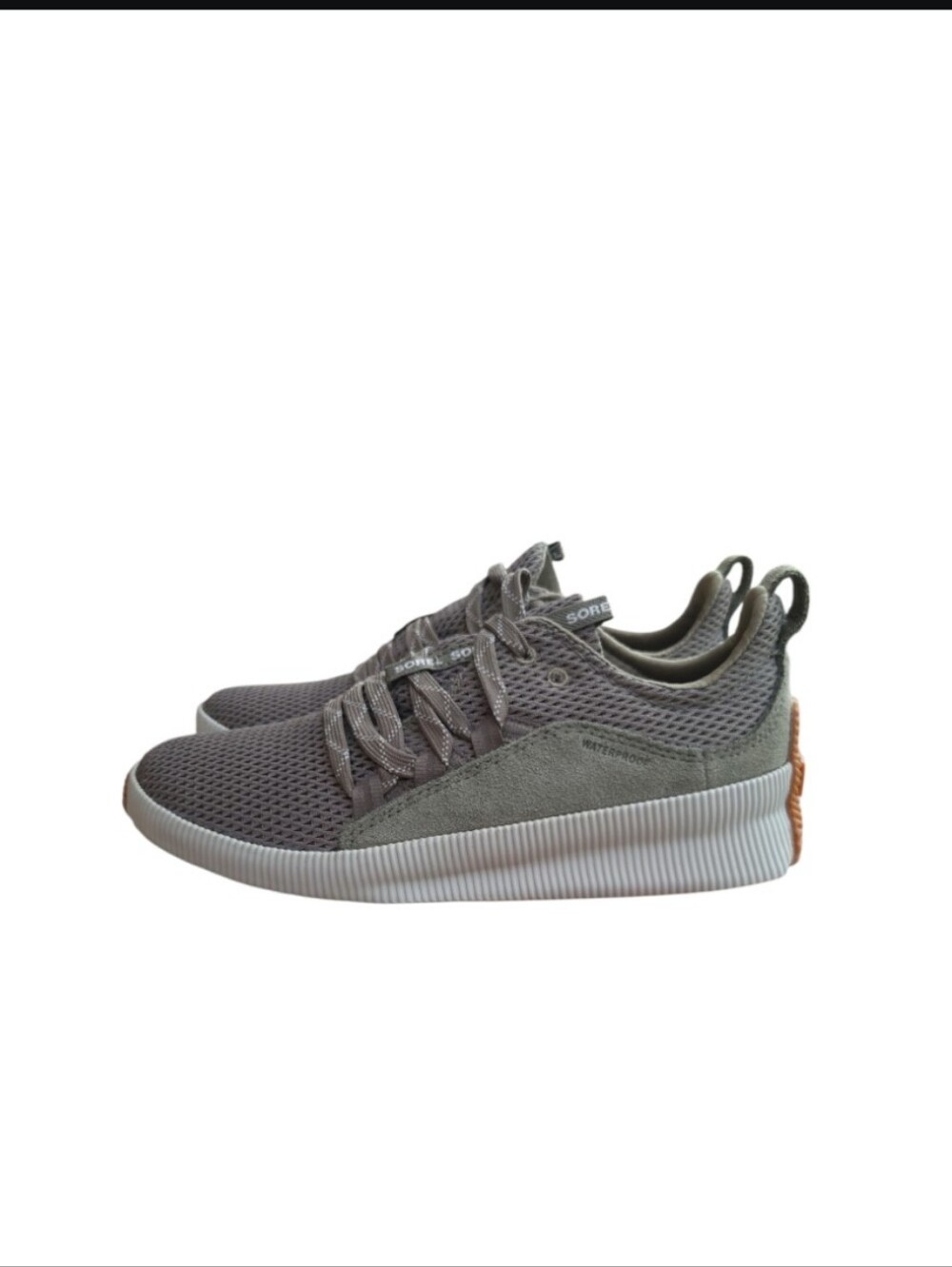 Sorel Waterproof Out About Hike Sage Olive Arm Green Sneaker Tennis Shoe Women 8 - Picture 5 of 10